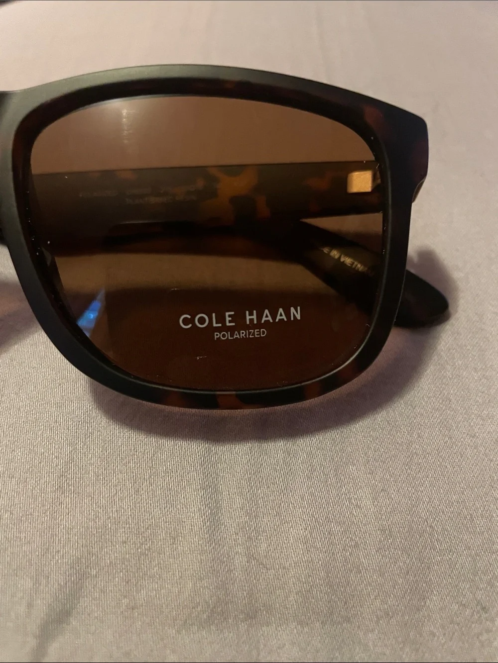 Cole Haan Tortoise Frame Sunglasses with Brown Lenses
